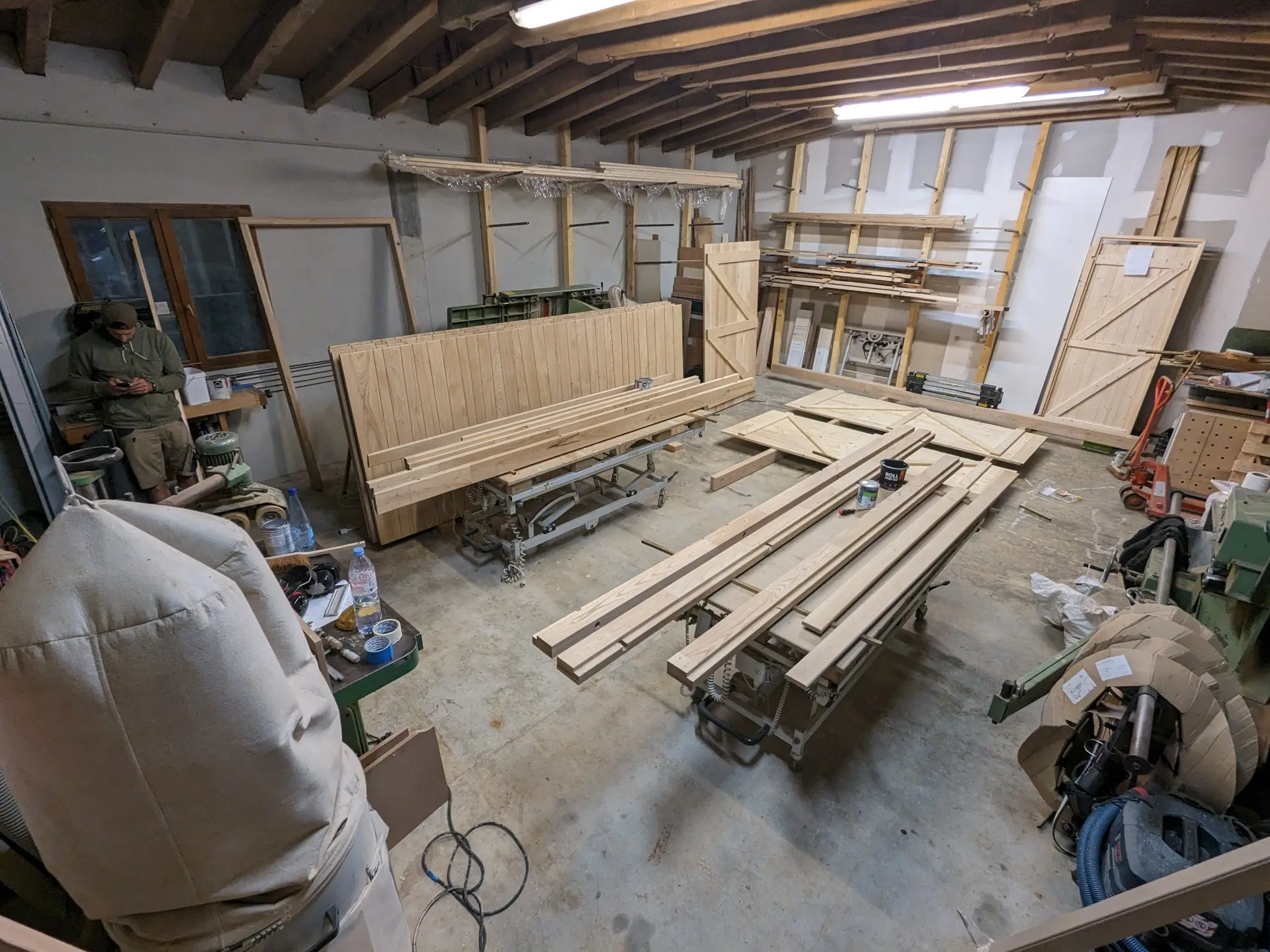 L'atelier de menuiserie à Montlaur